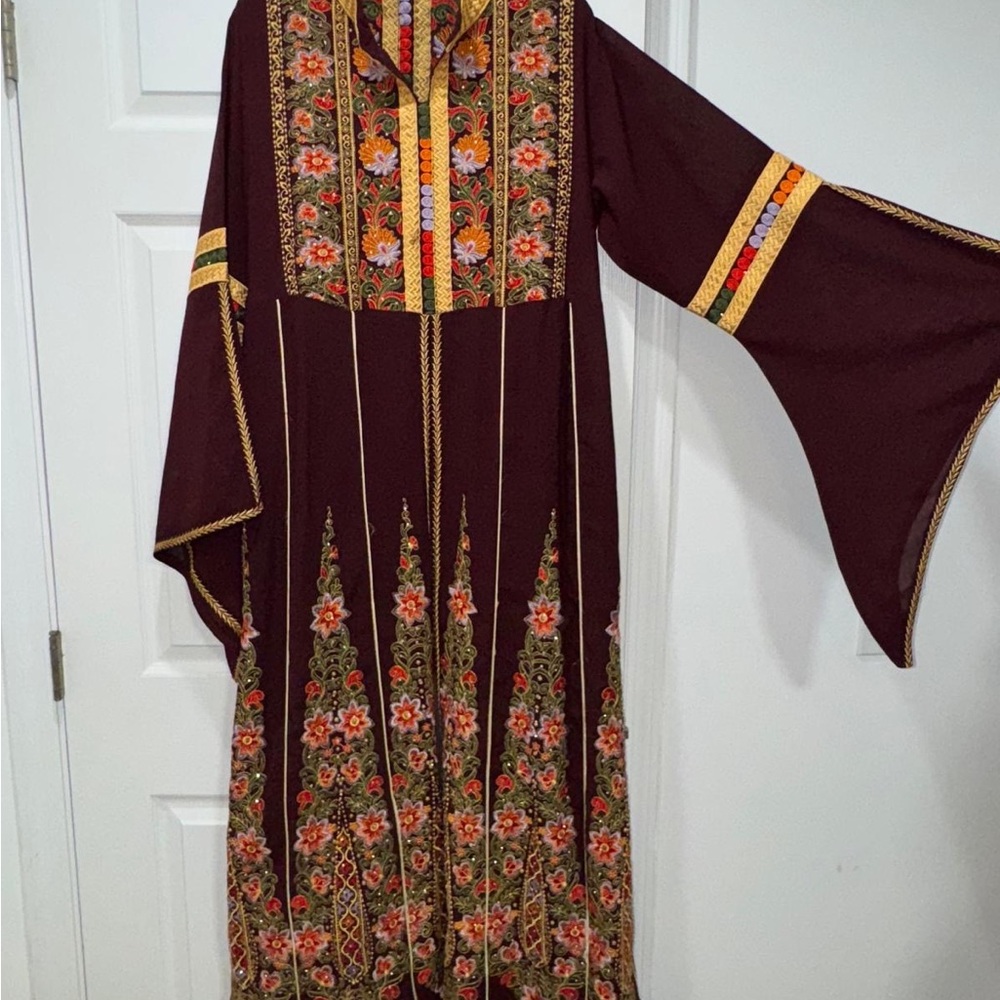 Elegant Floral Embroidered Dress